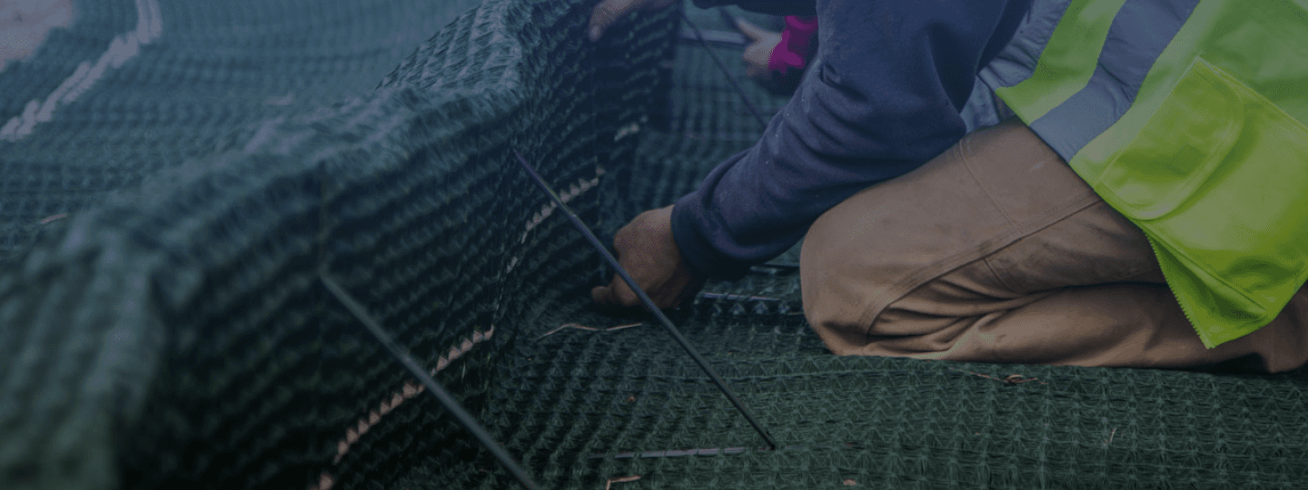 Worker doing job on the ground