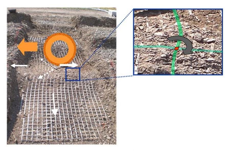 geogrid cross section