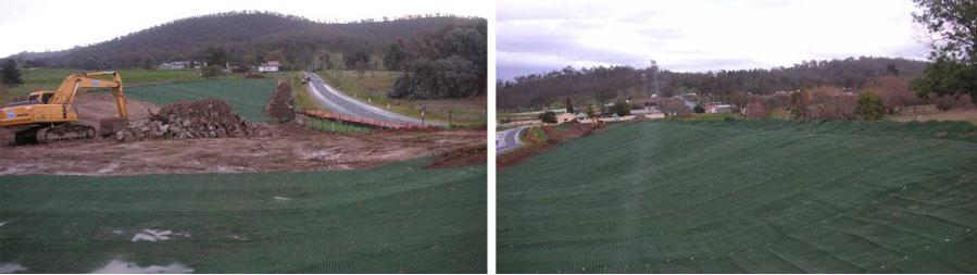 erosion control using pyramat