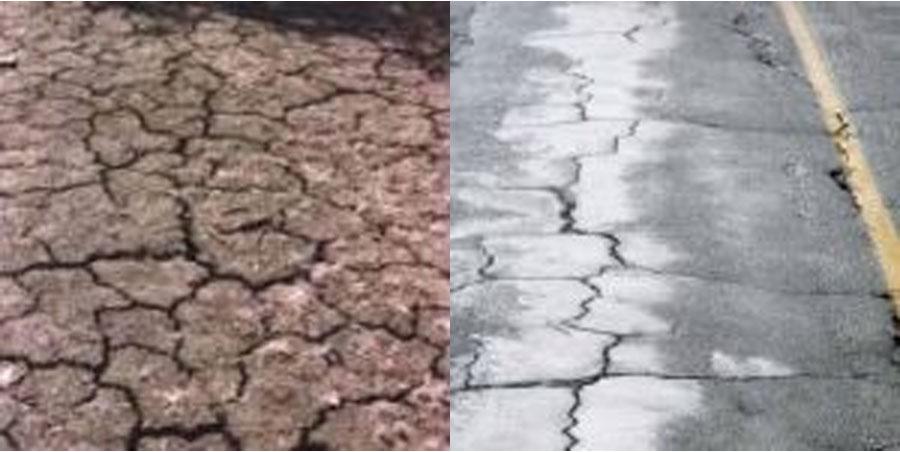 pavement cracks and failures
