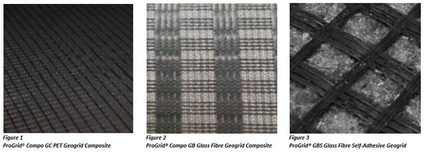 geogrids with self-adhesive backing