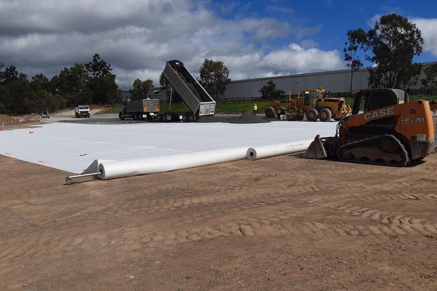 combigrid being laid for project in ipswich