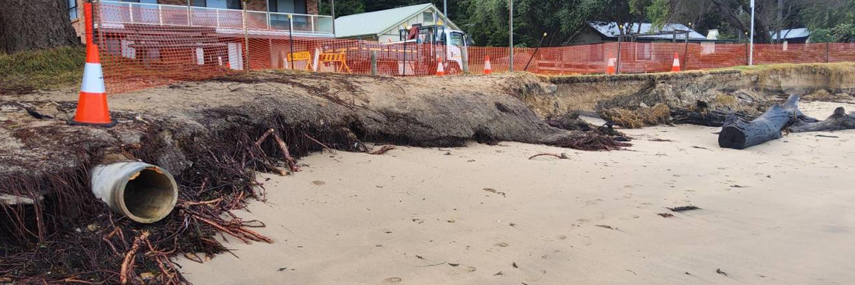 How Eurobodalla Council Used Sandbags to Protect Long Beach Hero